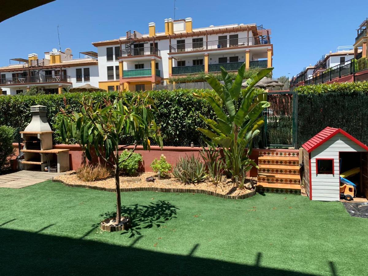 Apartamento Con Jardin Privado Y Acceso A Piscina Huelva Exterior photo