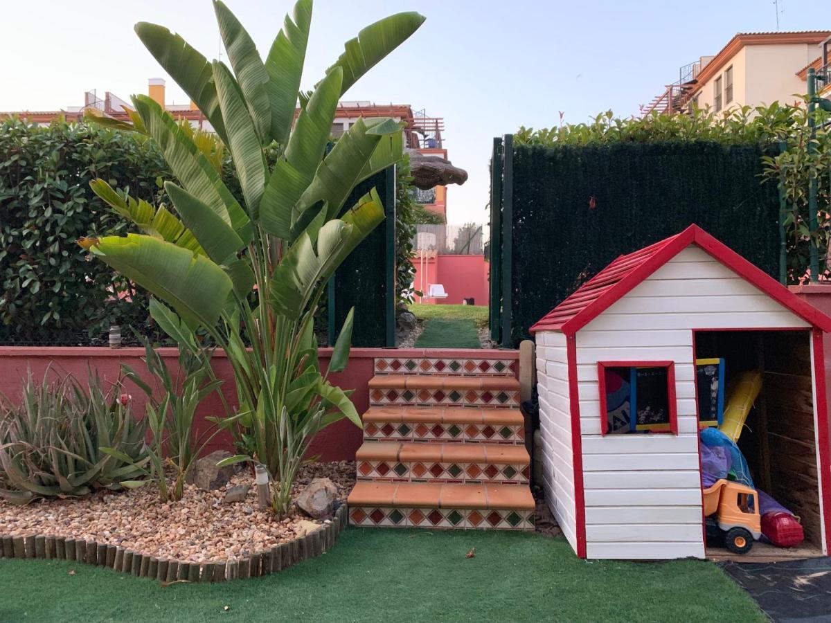 Apartamento Con Jardin Privado Y Acceso A Piscina Huelva Exterior photo